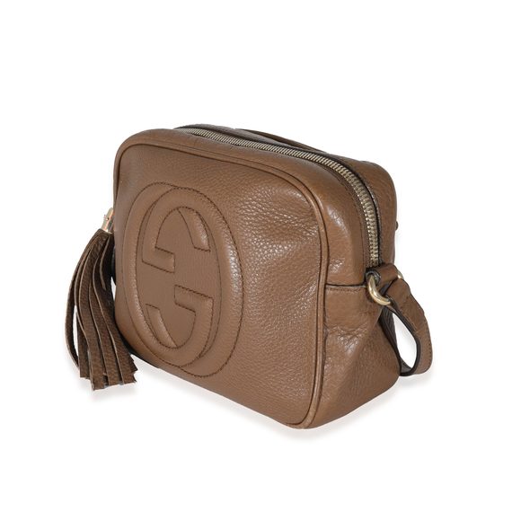 Gucci Brown Pebbled Leather Soho Disco Bag - Picture 2 of 8